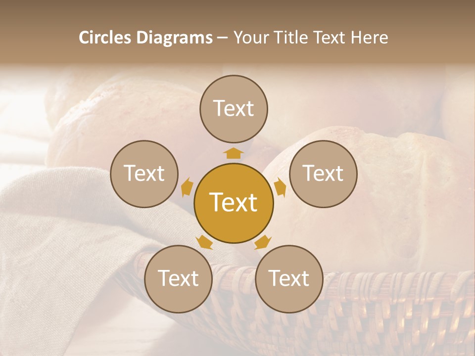 A Basket Full Of Bread Powerpoint Template PowerPoint Template