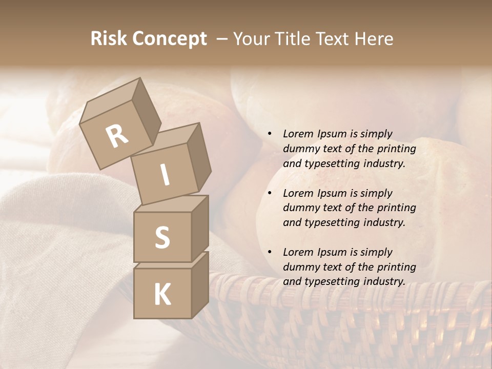 A Basket Full Of Bread Powerpoint Template PowerPoint Template