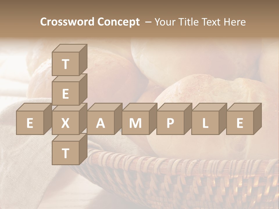 A Basket Full Of Bread Powerpoint Template PowerPoint Template