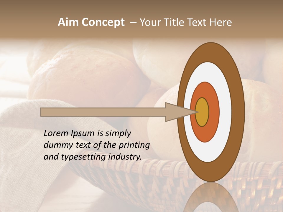 A Basket Full Of Bread Powerpoint Template PowerPoint Template
