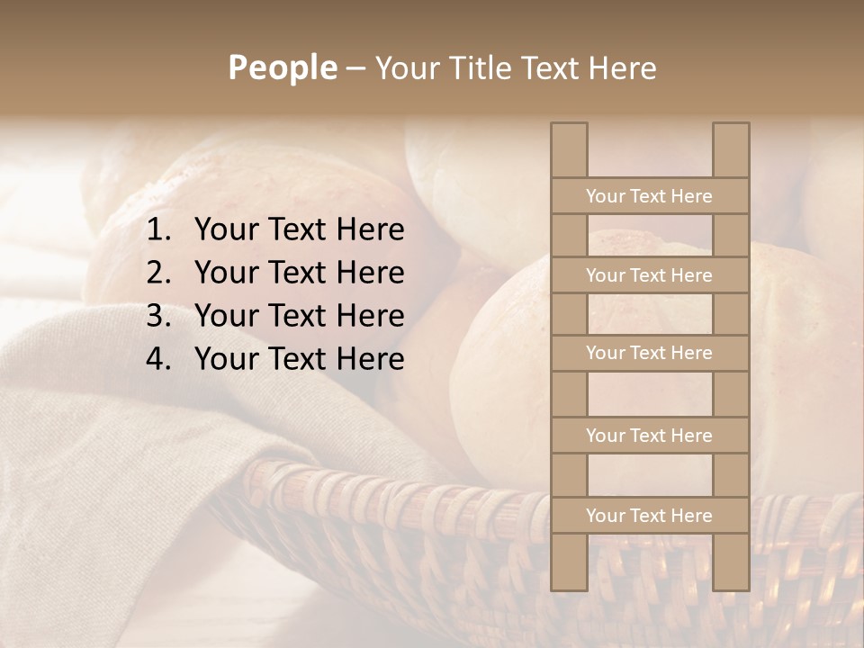 A Basket Full Of Bread Powerpoint Template PowerPoint Template