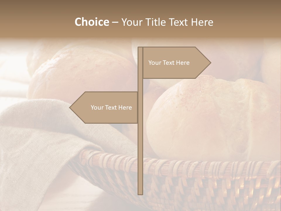 A Basket Full Of Bread Powerpoint Template PowerPoint Template