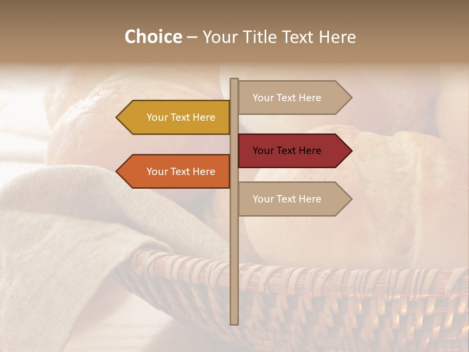 A Basket Full Of Bread Powerpoint Template PowerPoint Template