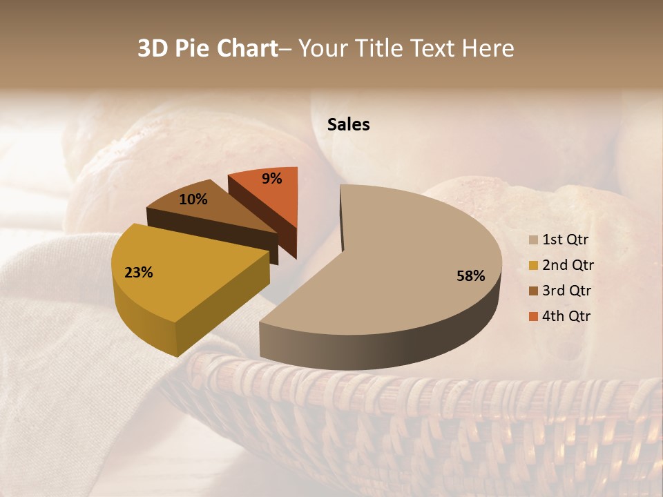 A Basket Full Of Bread Powerpoint Template PowerPoint Template