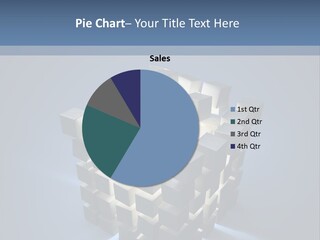 A Powerpoint Presentation With Cubes On A Blue Background PowerPoint Template