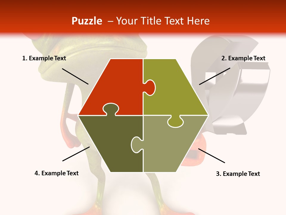 A Frog Holding A Wrench And A Wrench In His Hand PowerPoint Template
