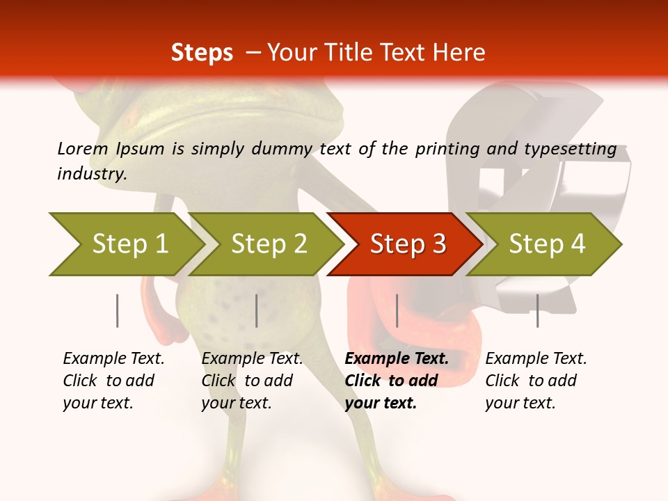 A Frog Holding A Wrench And A Wrench In His Hand PowerPoint Template