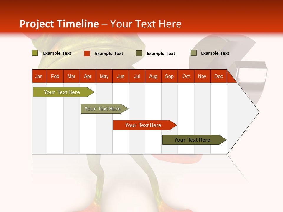 A Frog Holding A Wrench And A Wrench In His Hand PowerPoint Template