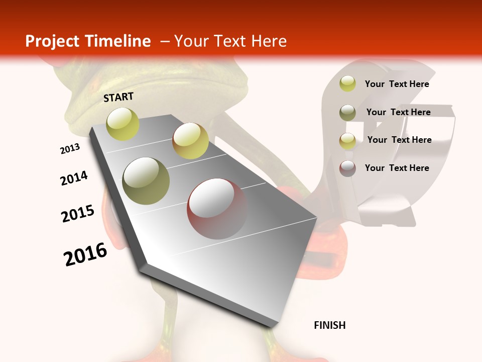 A Frog Holding A Wrench And A Wrench In His Hand PowerPoint Template