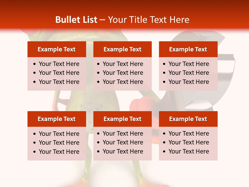 A Frog Holding A Wrench And A Wrench In His Hand PowerPoint Template