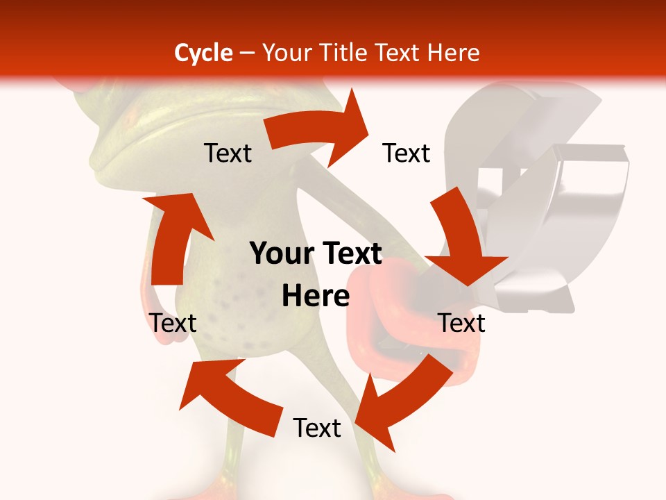 A Frog Holding A Wrench And A Wrench In His Hand PowerPoint Template