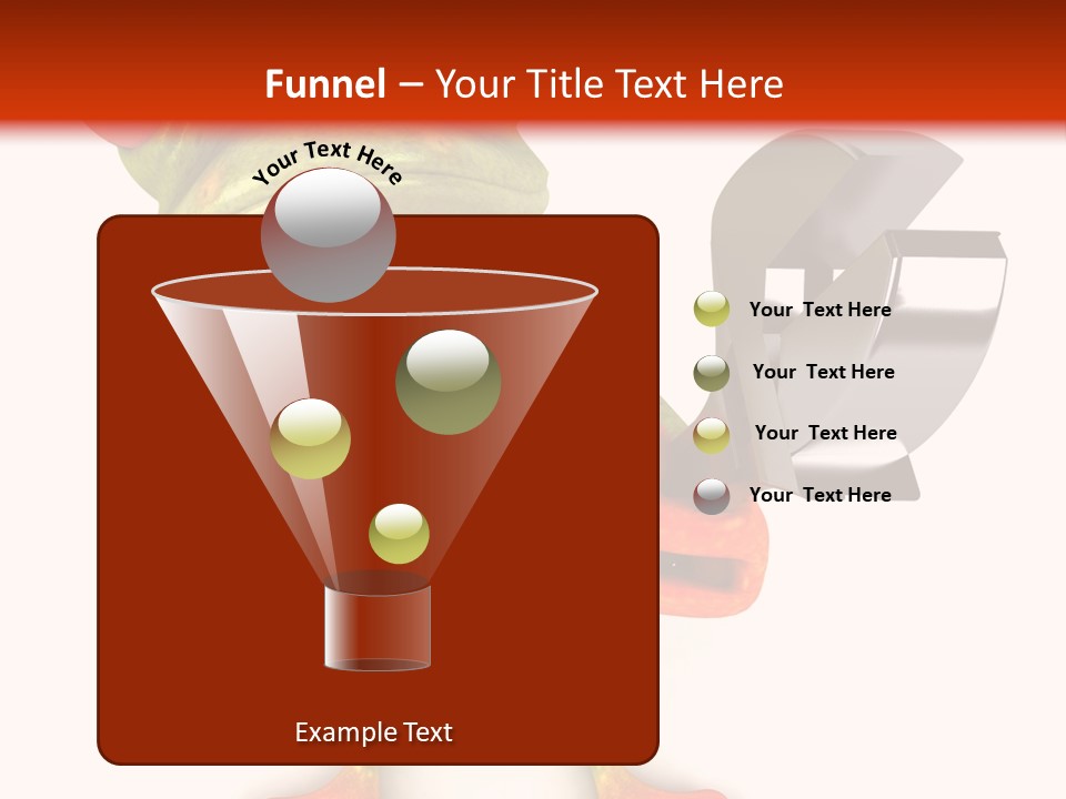 A Frog Holding A Wrench And A Wrench In His Hand PowerPoint Template