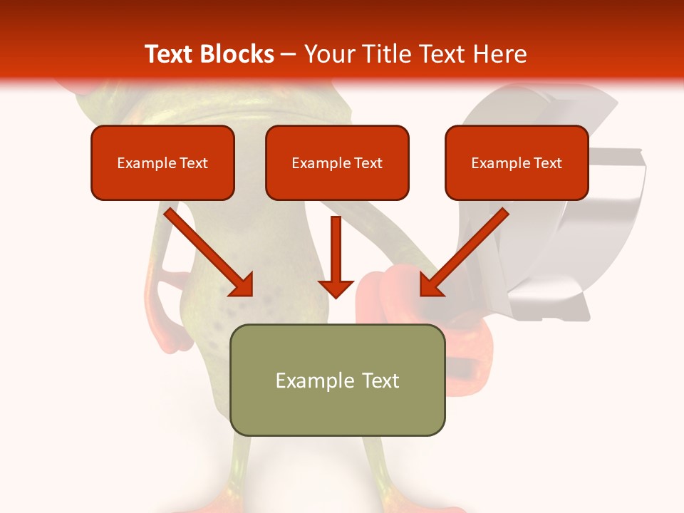 A Frog Holding A Wrench And A Wrench In His Hand PowerPoint Template