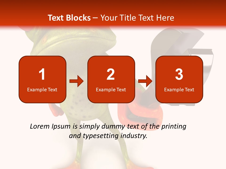 A Frog Holding A Wrench And A Wrench In His Hand PowerPoint Template
