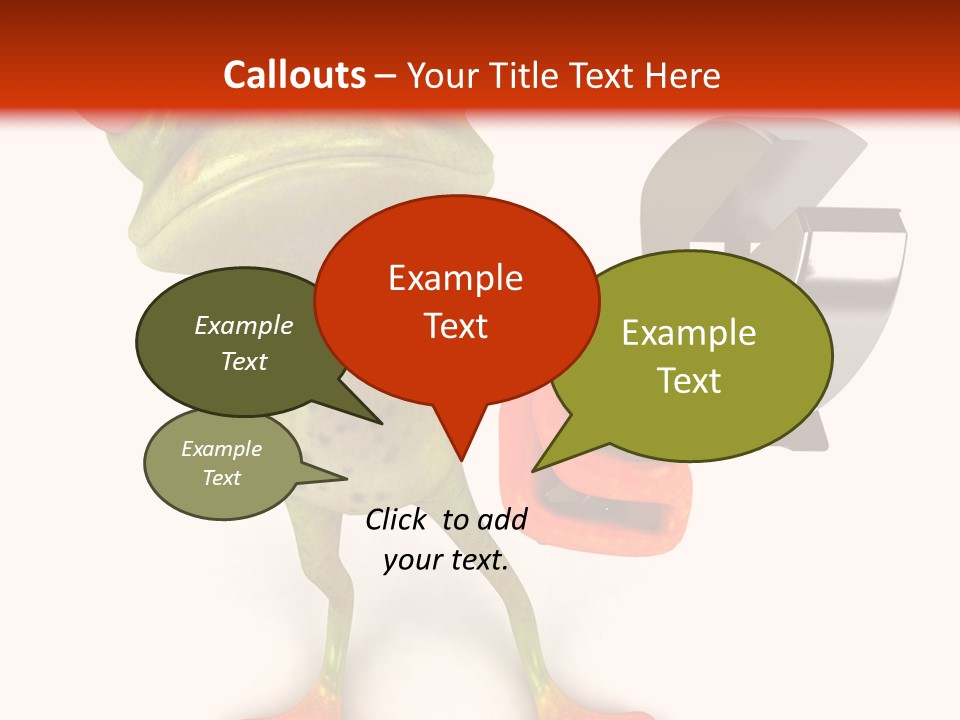 A Frog Holding A Wrench And A Wrench In His Hand PowerPoint Template