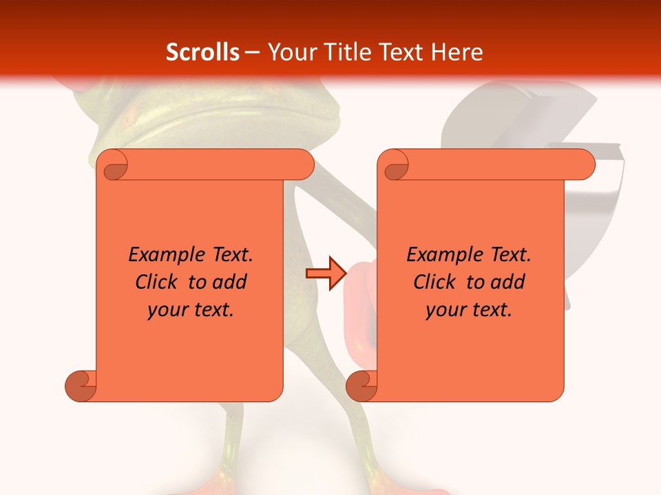A Frog Holding A Wrench And A Wrench In His Hand PowerPoint Template