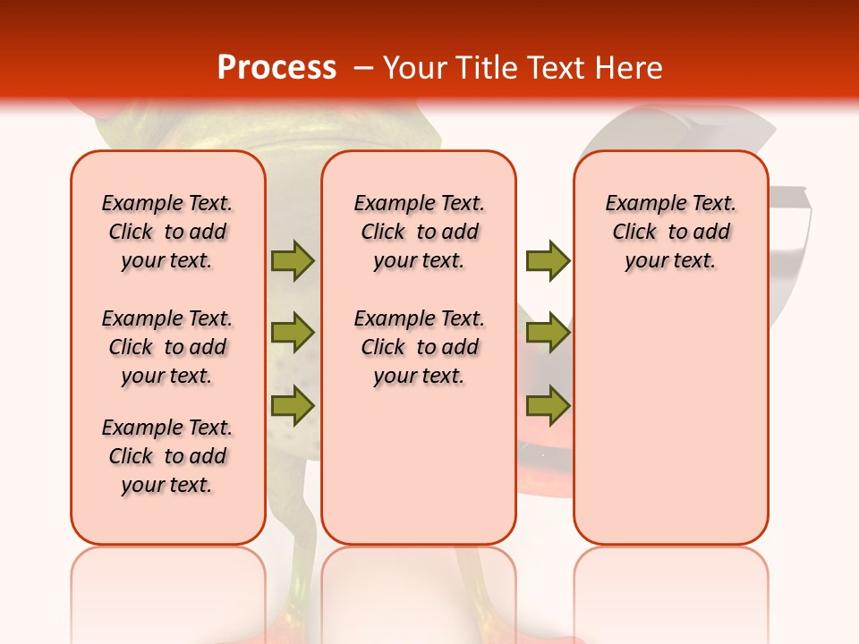 A Frog Holding A Wrench And A Wrench In His Hand PowerPoint Template