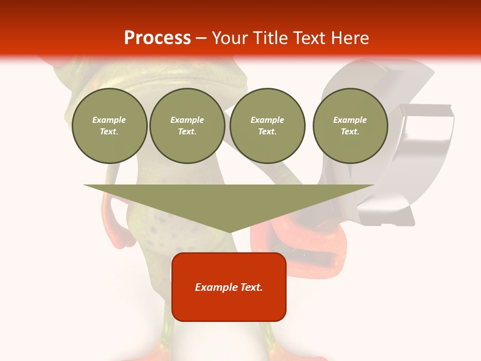 A Frog Holding A Wrench And A Wrench In His Hand PowerPoint Template