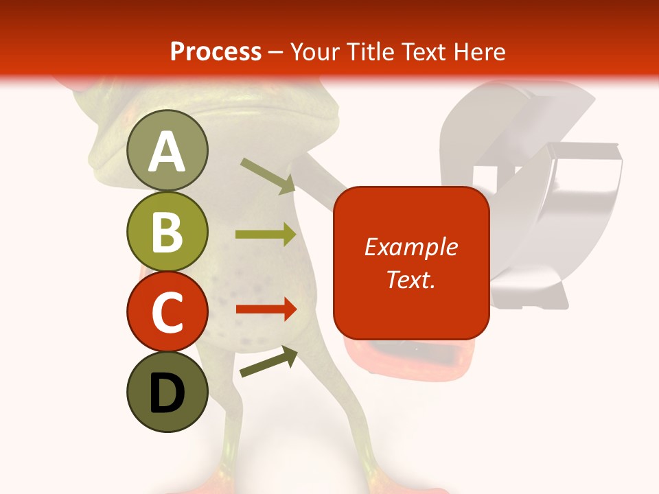 A Frog Holding A Wrench And A Wrench In His Hand PowerPoint Template