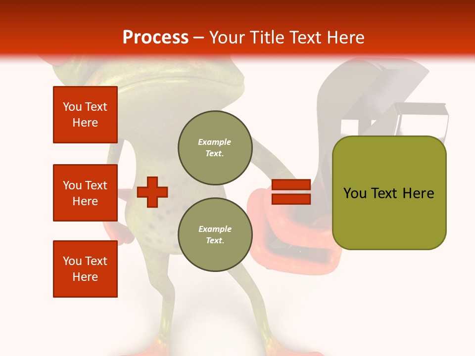 A Frog Holding A Wrench And A Wrench In His Hand PowerPoint Template