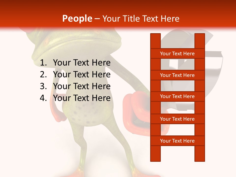 A Frog Holding A Wrench And A Wrench In His Hand PowerPoint Template