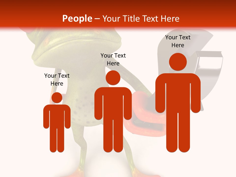 A Frog Holding A Wrench And A Wrench In His Hand PowerPoint Template