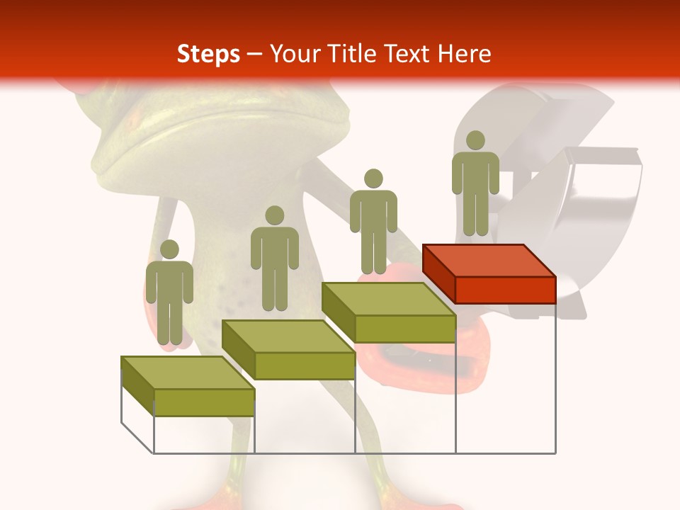 A Frog Holding A Wrench And A Wrench In His Hand PowerPoint Template
