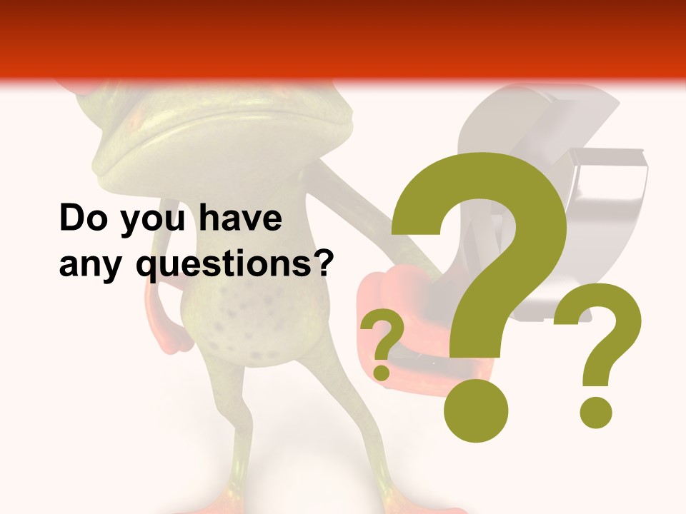 A Frog Holding A Wrench And A Wrench In His Hand PowerPoint Template