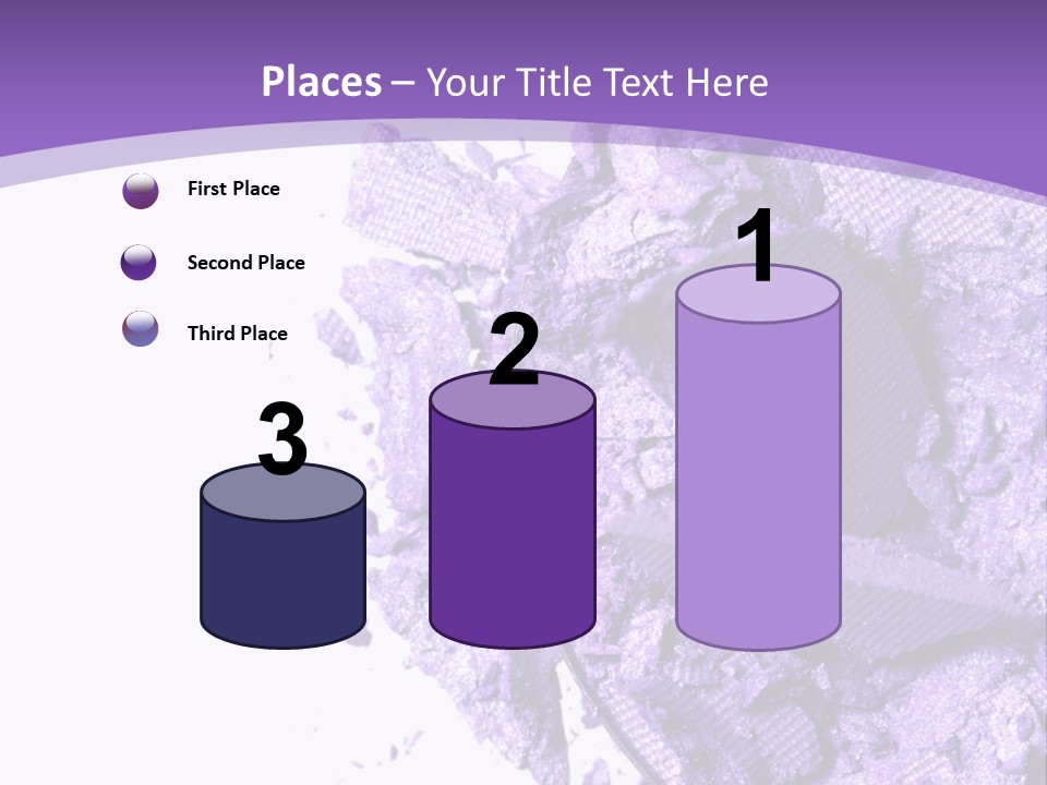 A Purple Powder On A White Plate With A Purple Background PowerPoint Template