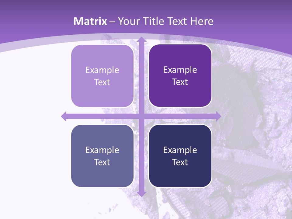 A Purple Powder On A White Plate With A Purple Background PowerPoint Template