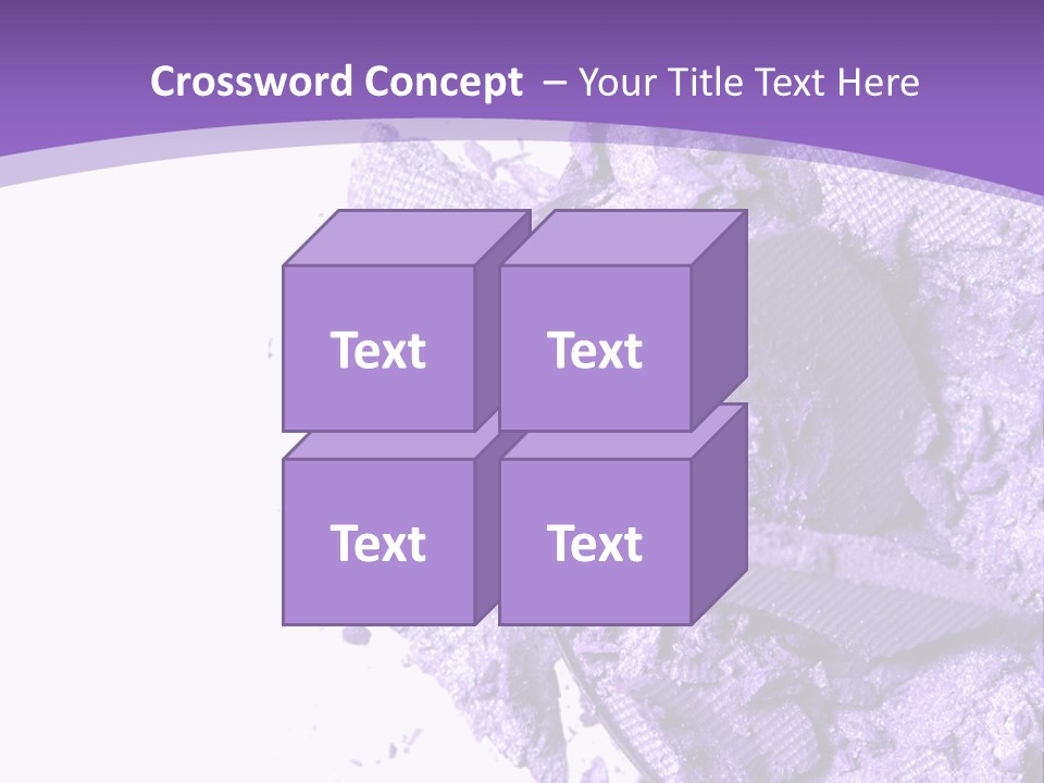 A Purple Powder On A White Plate With A Purple Background PowerPoint Template