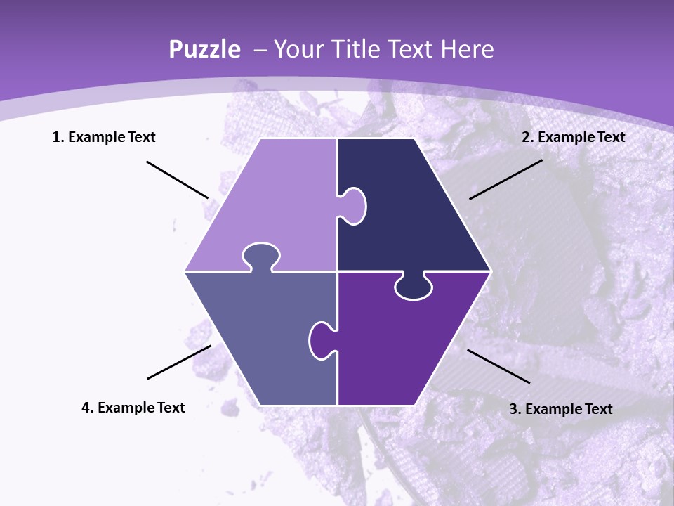 A Purple Powder On A White Plate With A Purple Background PowerPoint Template