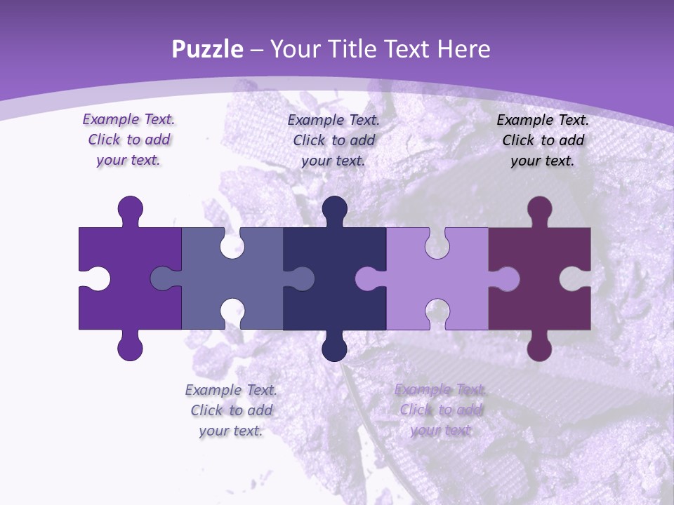 A Purple Powder On A White Plate With A Purple Background PowerPoint Template