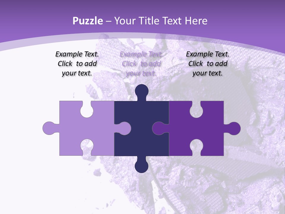 A Purple Powder On A White Plate With A Purple Background PowerPoint Template
