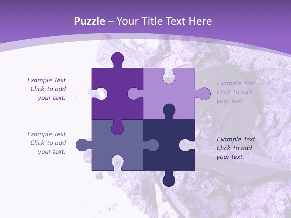 A Purple Powder On A White Plate With A Purple Background PowerPoint Template