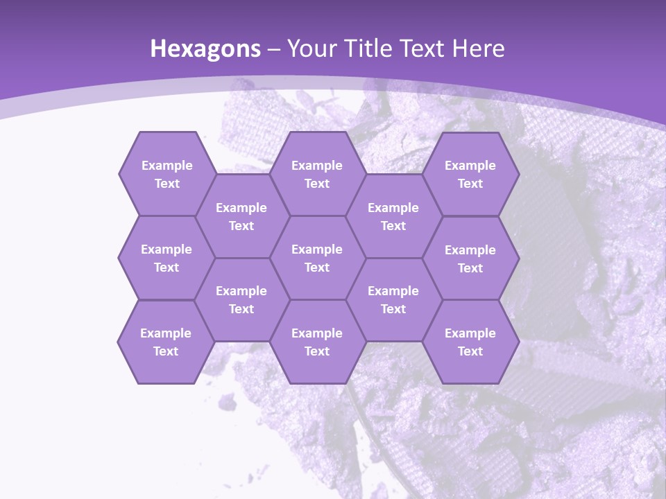 A Purple Powder On A White Plate With A Purple Background PowerPoint Template