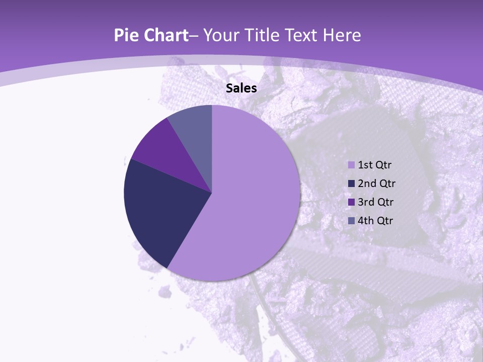 A Purple Powder On A White Plate With A Purple Background PowerPoint Template