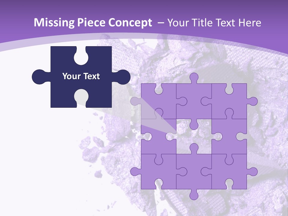 A Purple Powder On A White Plate With A Purple Background PowerPoint Template