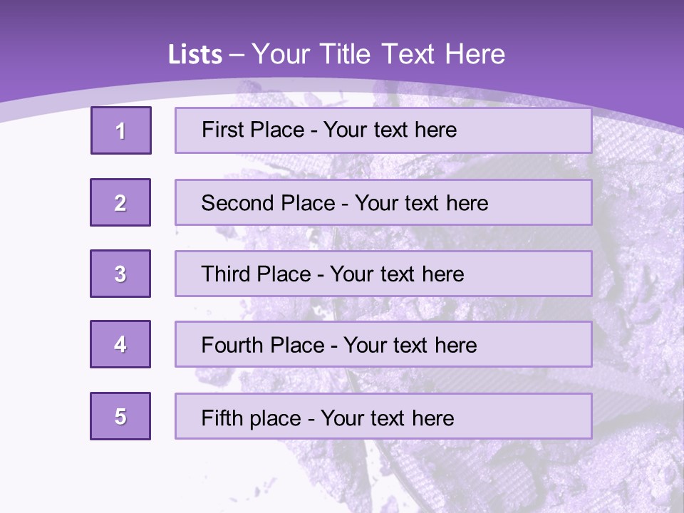 A Purple Powder On A White Plate With A Purple Background PowerPoint Template