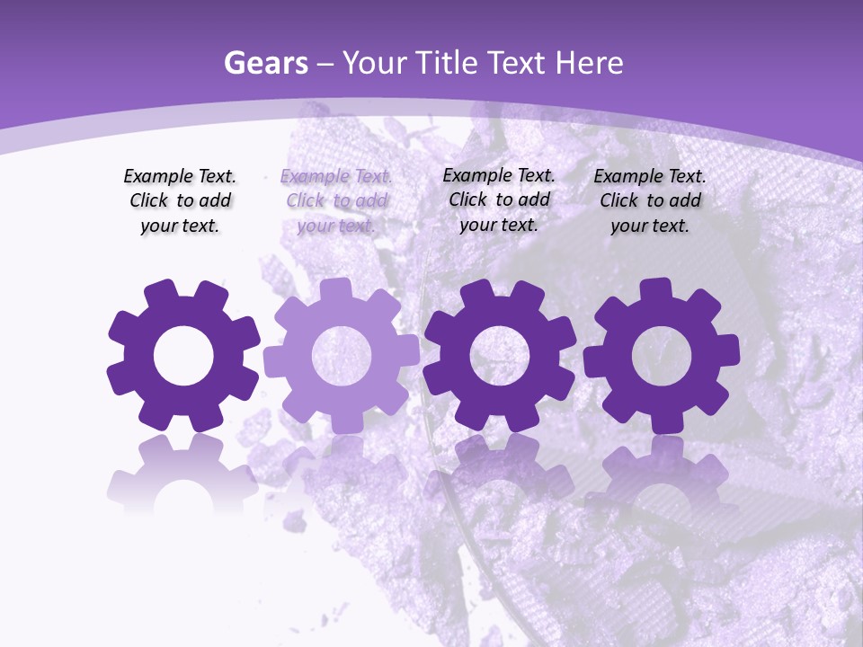 A Purple Powder On A White Plate With A Purple Background PowerPoint Template