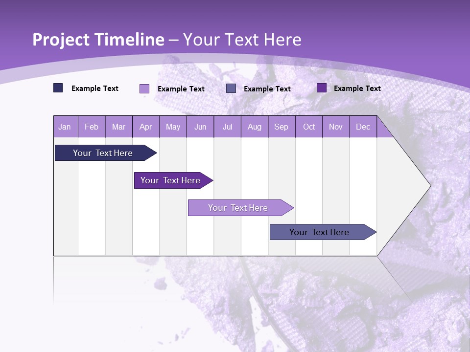 A Purple Powder On A White Plate With A Purple Background PowerPoint Template