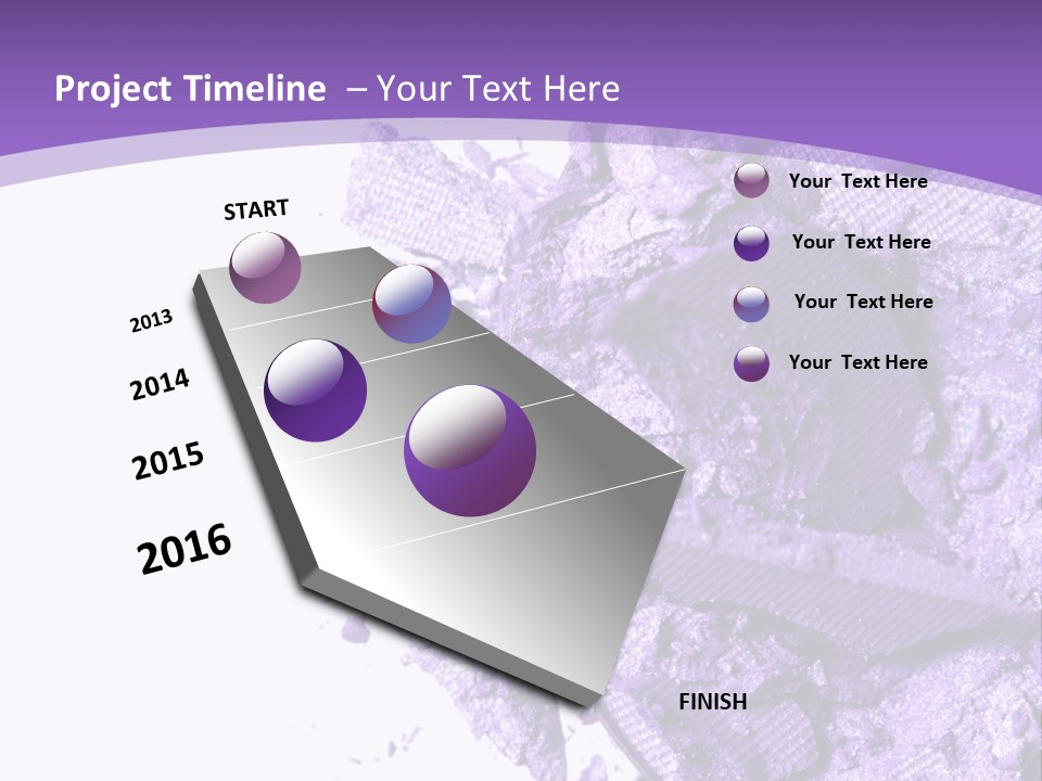 A Purple Powder On A White Plate With A Purple Background PowerPoint Template