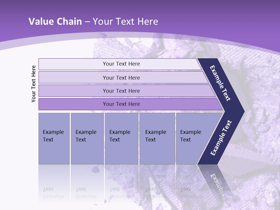 A Purple Powder On A White Plate With A Purple Background PowerPoint Template