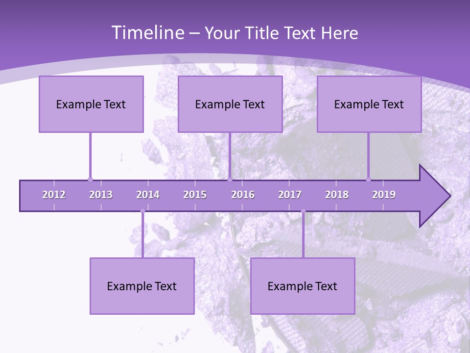 A Purple Powder On A White Plate With A Purple Background PowerPoint Template