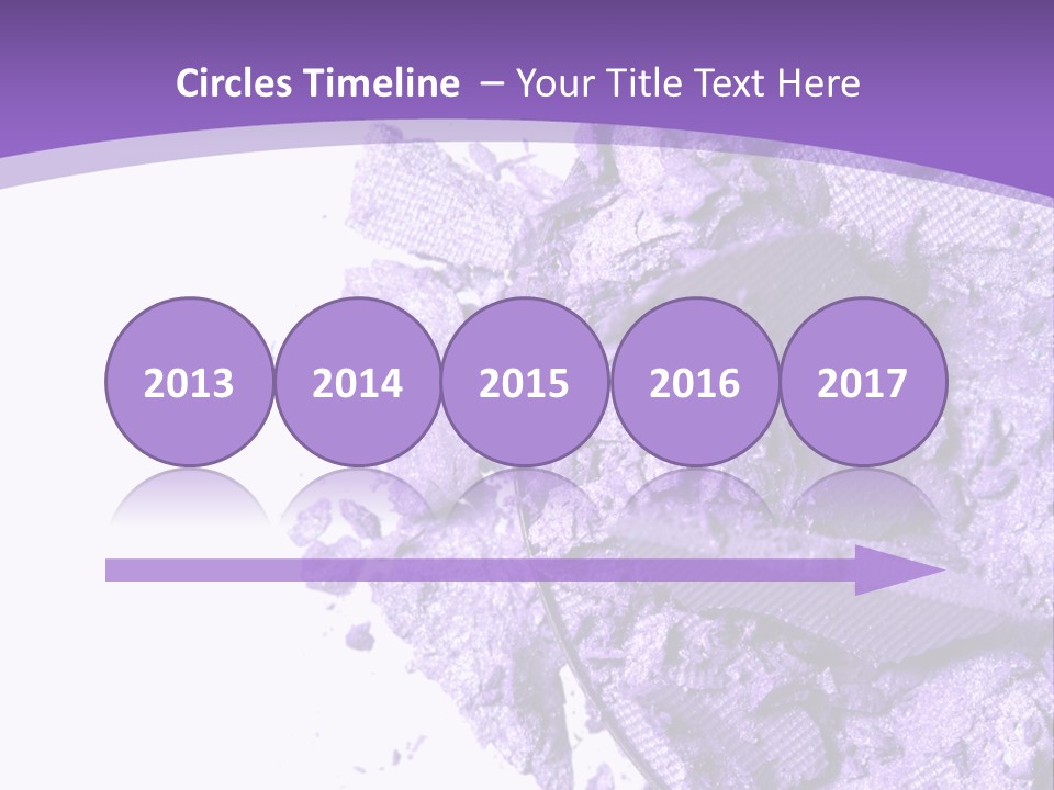 A Purple Powder On A White Plate With A Purple Background PowerPoint Template