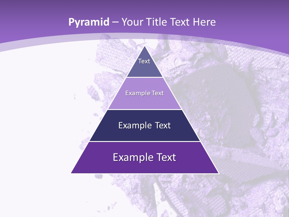 A Purple Powder On A White Plate With A Purple Background PowerPoint Template