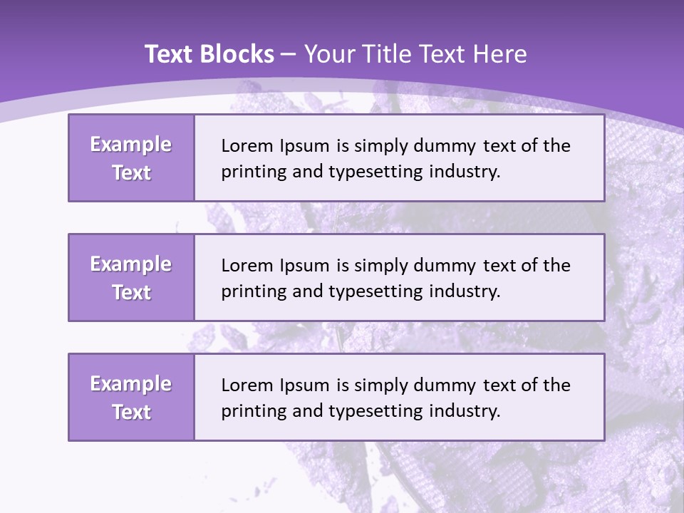 A Purple Powder On A White Plate With A Purple Background PowerPoint Template