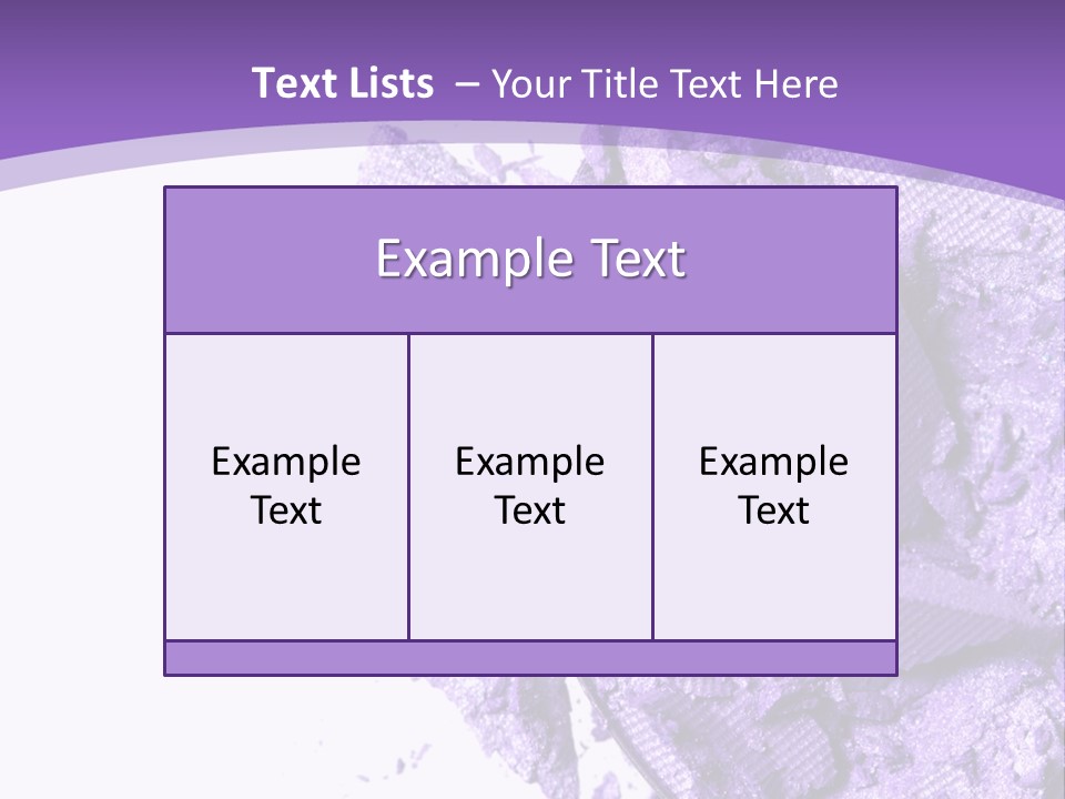 A Purple Powder On A White Plate With A Purple Background PowerPoint Template