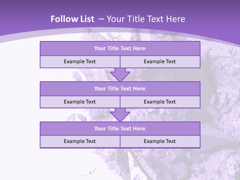 A Purple Powder On A White Plate With A Purple Background PowerPoint Template