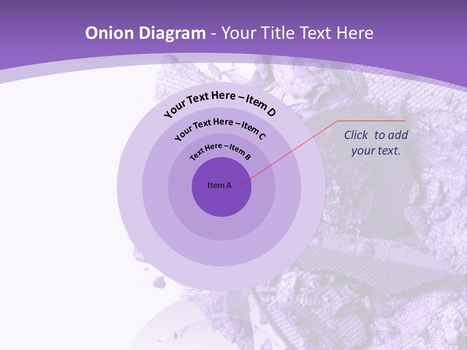 A Purple Powder On A White Plate With A Purple Background PowerPoint Template